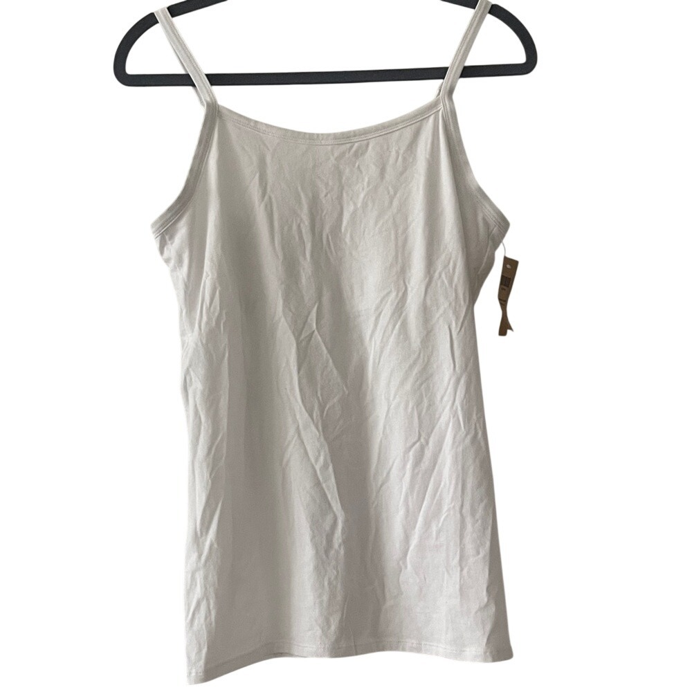 Duluth Trading Co No Yank Shelf Bra Scoop Neck Cami Medium NWT‎